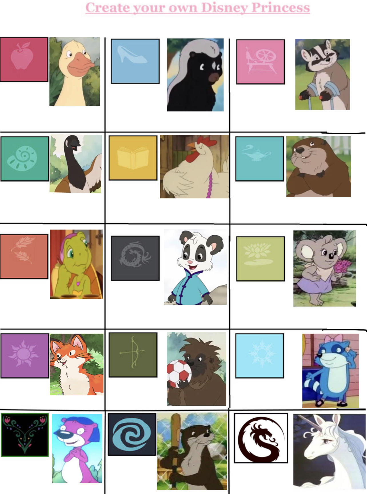 Disney Princess (Female Animal Characters) by smochdar on DeviantArt Disney Princess (Female Animal Characters) by smochdar on DeviantArt