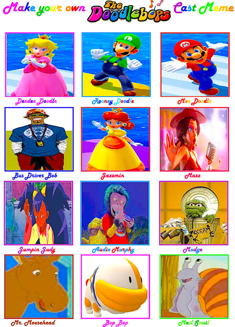 The Doodlebops (TP) - Cast Meme by smochdar on DeviantArt