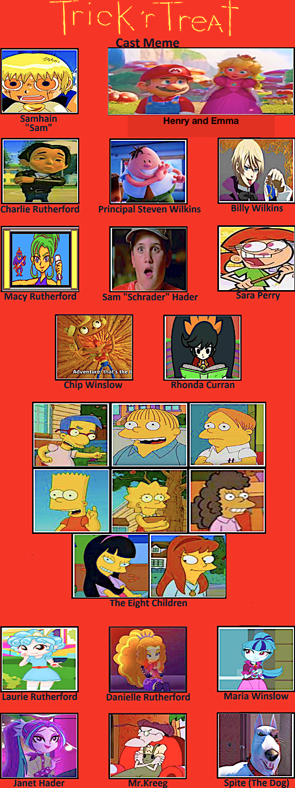 Trick 'r Treat (TP) - Cast Meme by smochdar on DeviantArt