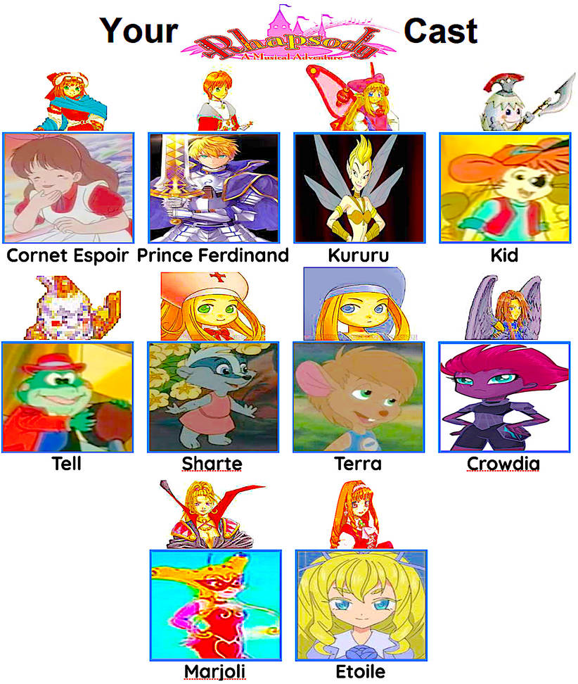 Rhapsody A Musical Adventure (TP) - Cast Meme (FR) by smochdar on ...