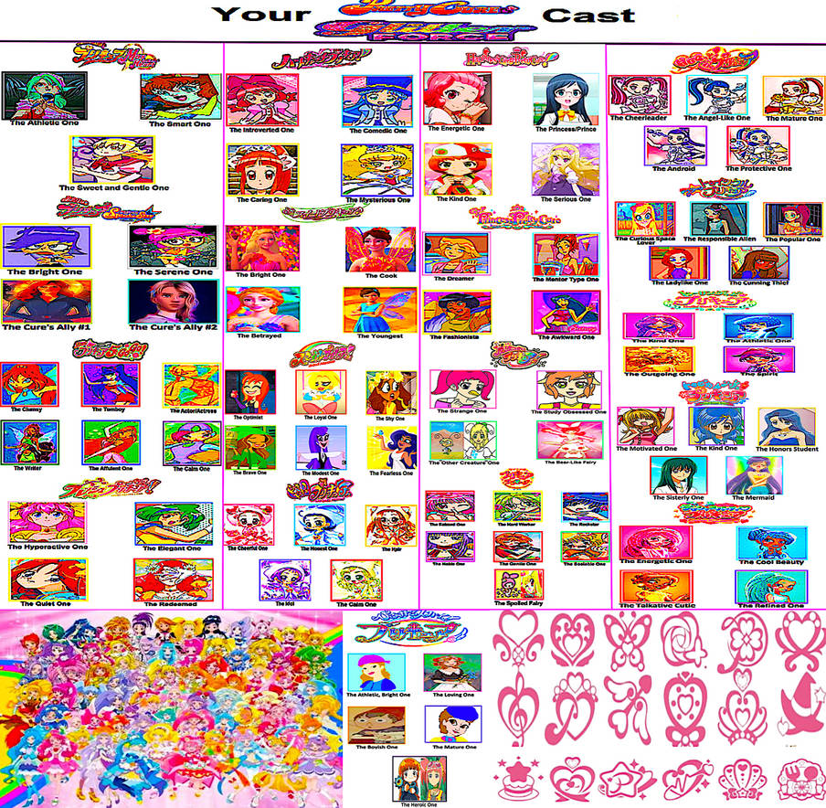 Glitter Force Franchise (TP) - Cast Meme (FR) by smochdar on DeviantArt