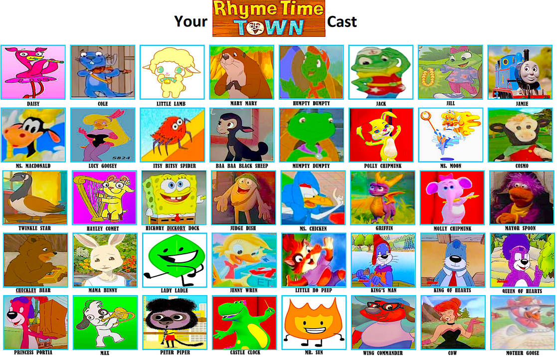 Rhyme Time Town (TP) - Cast Meme by smochdar on DeviantArt