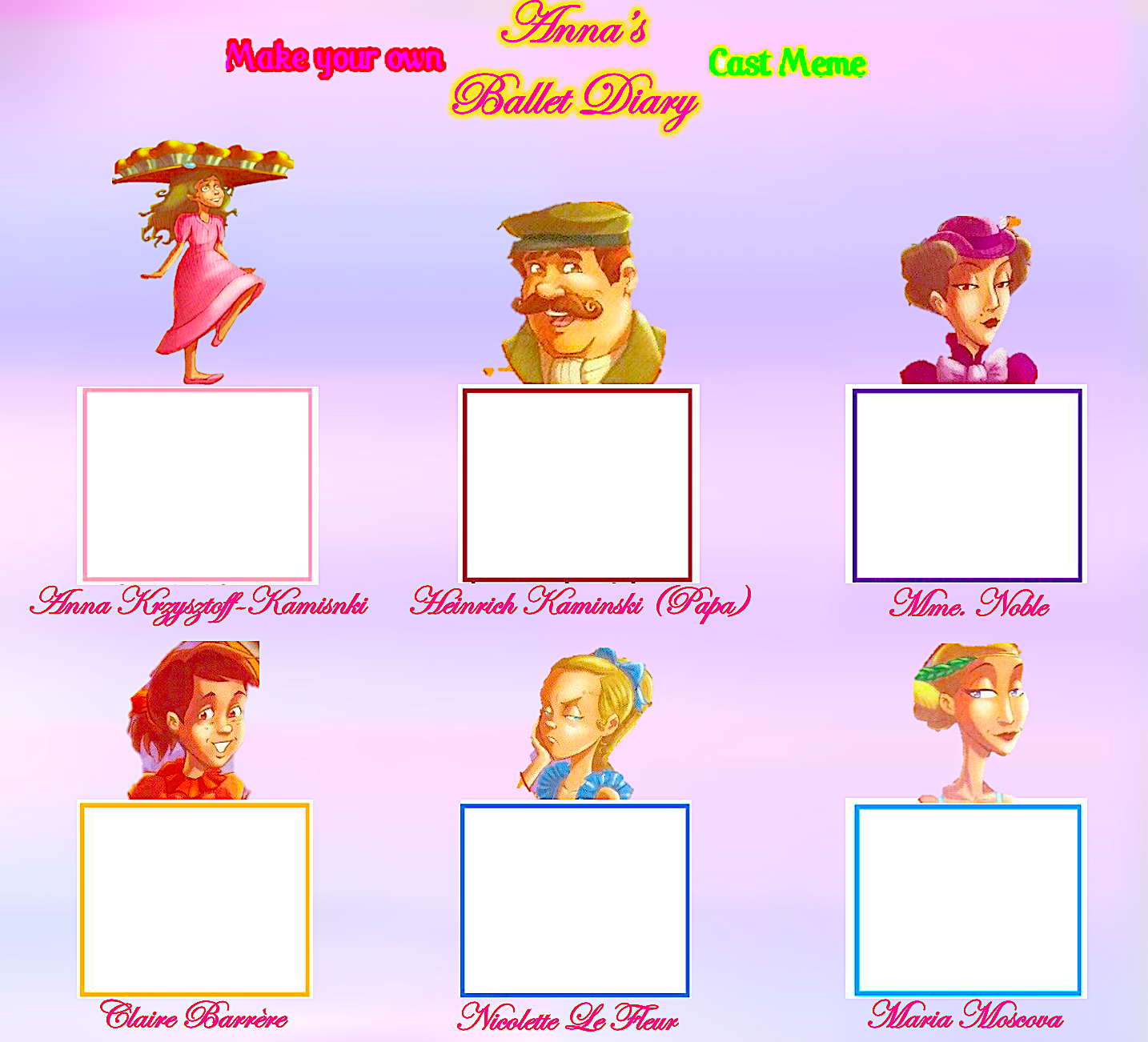 Make Your Own CSSCCGG Cast Meme by StarshineSarahJones on DeviantArt