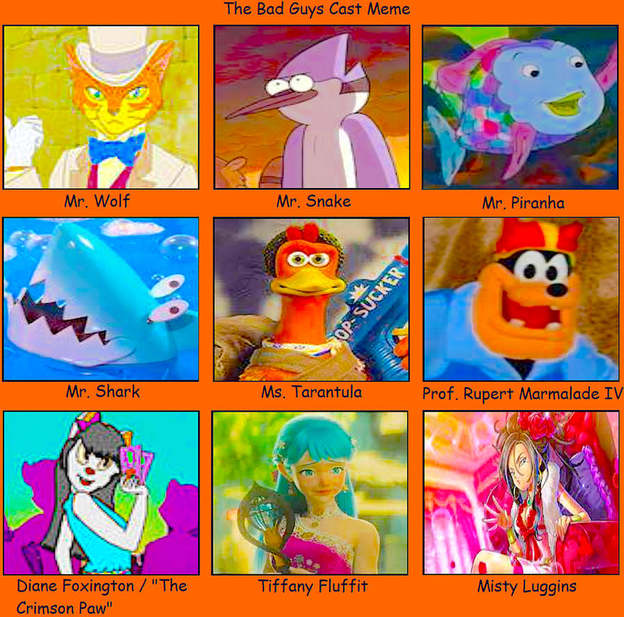 The Bad Guys (TP) - Cast Meme (FR) by smochdar on DeviantArt