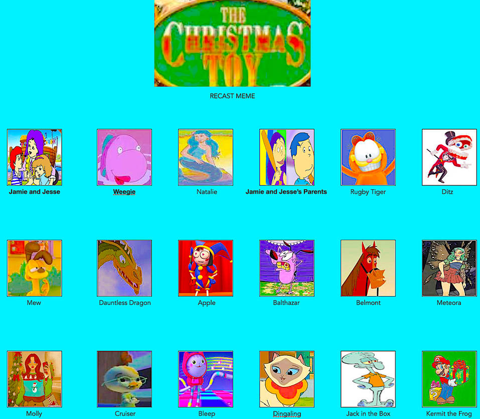 The Christmas Toy (TP) - Cast Meme by smochdar on DeviantArt