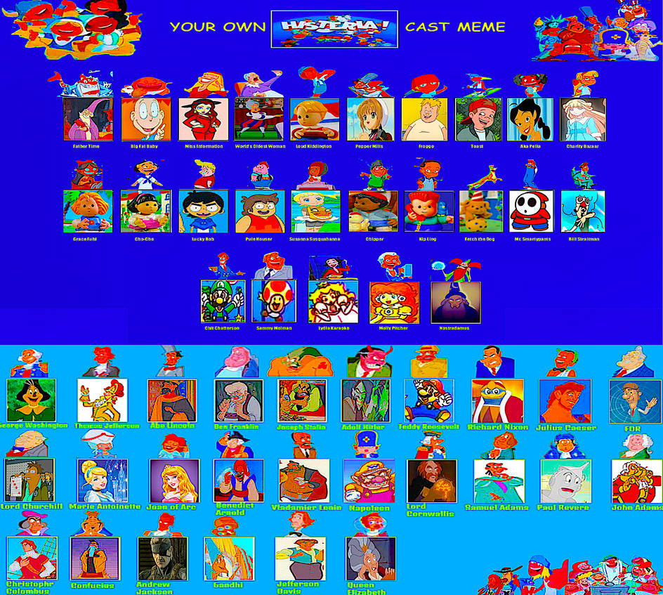 Histeria! (TP) - Cast Meme (FR) by smochdar on DeviantArt