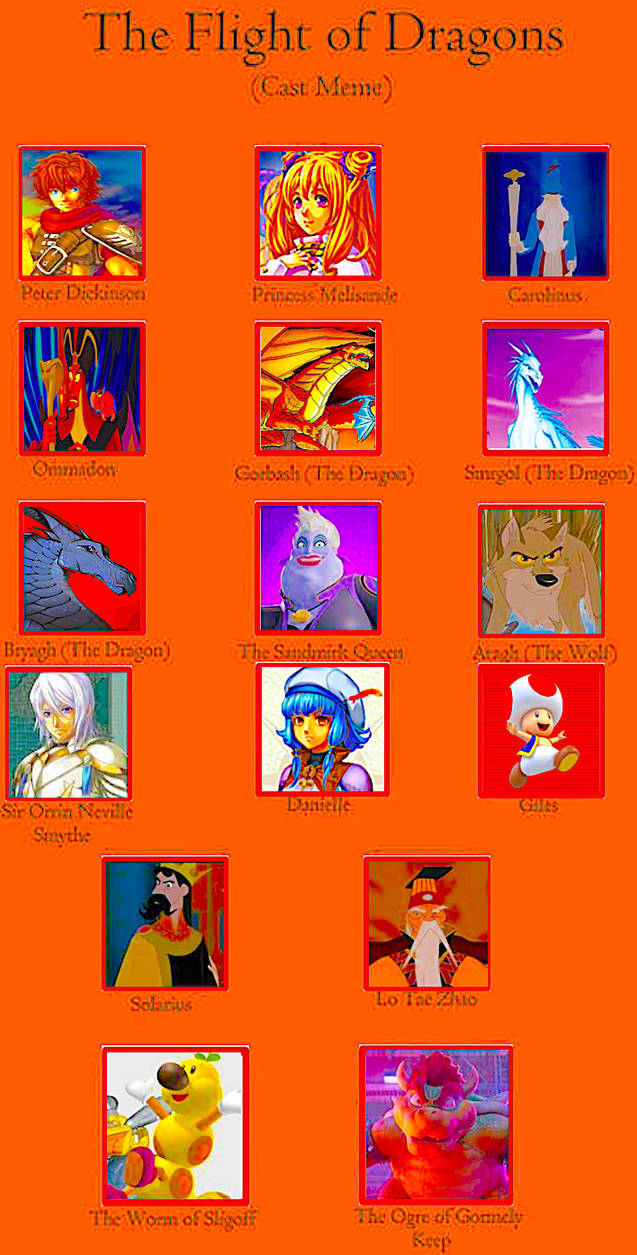 The Flight of Dragons (TP) - Cast Meme by smochdar on DeviantArt