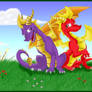 Spyro and Flame..
