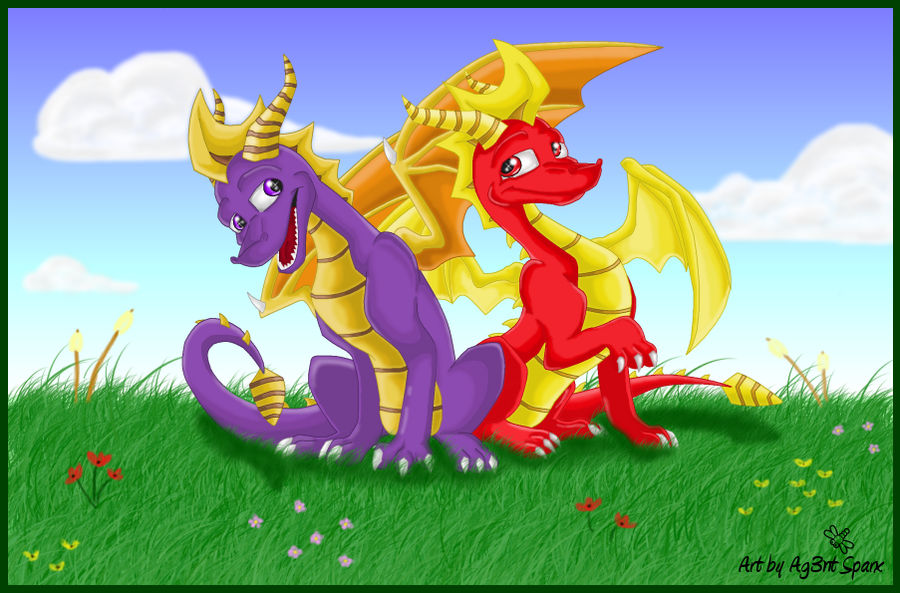 Spyro and Flame..