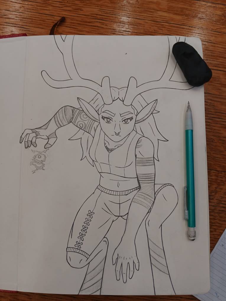 Liz Channeling Lightning (WIP)