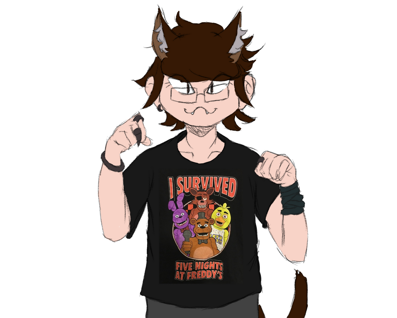 Catboy I designed for a friend by hydrayeena on DeviantArt