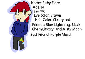 Ruby Flare human BIO