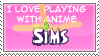 Anime Sims stamps