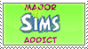 Major Sims Addict Stamp by Miho-Nosaka-stamps