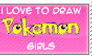 Pokemon Girls stamp