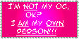 I am NOT my OC stamp by Miho-Nosaka-stamps