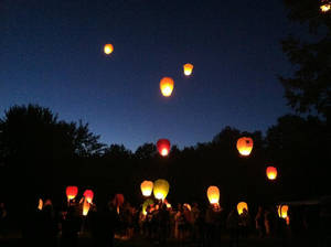 Luminaries for a cancer survivor