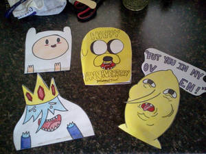 Adventure Time Anniversary Cards