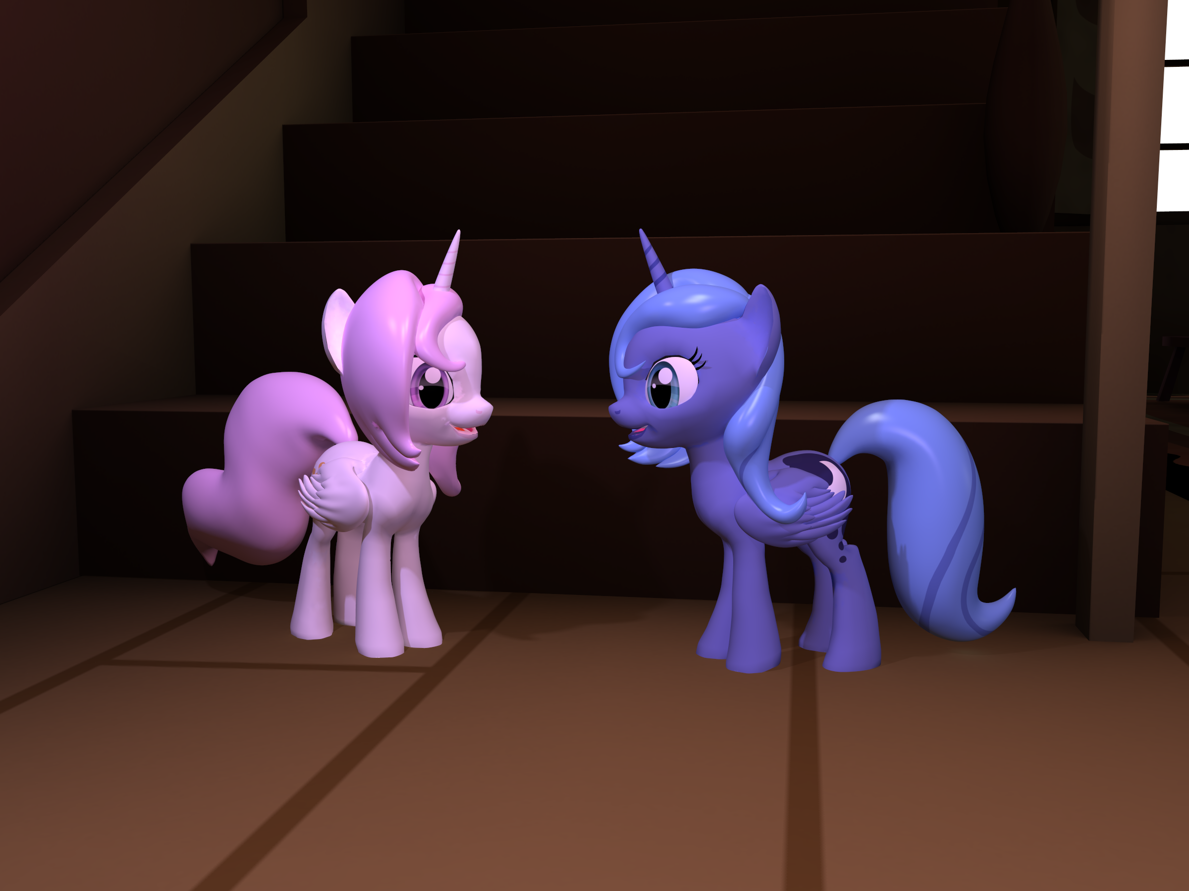 Princess Celestia and Princess Luna (Filly) Poser