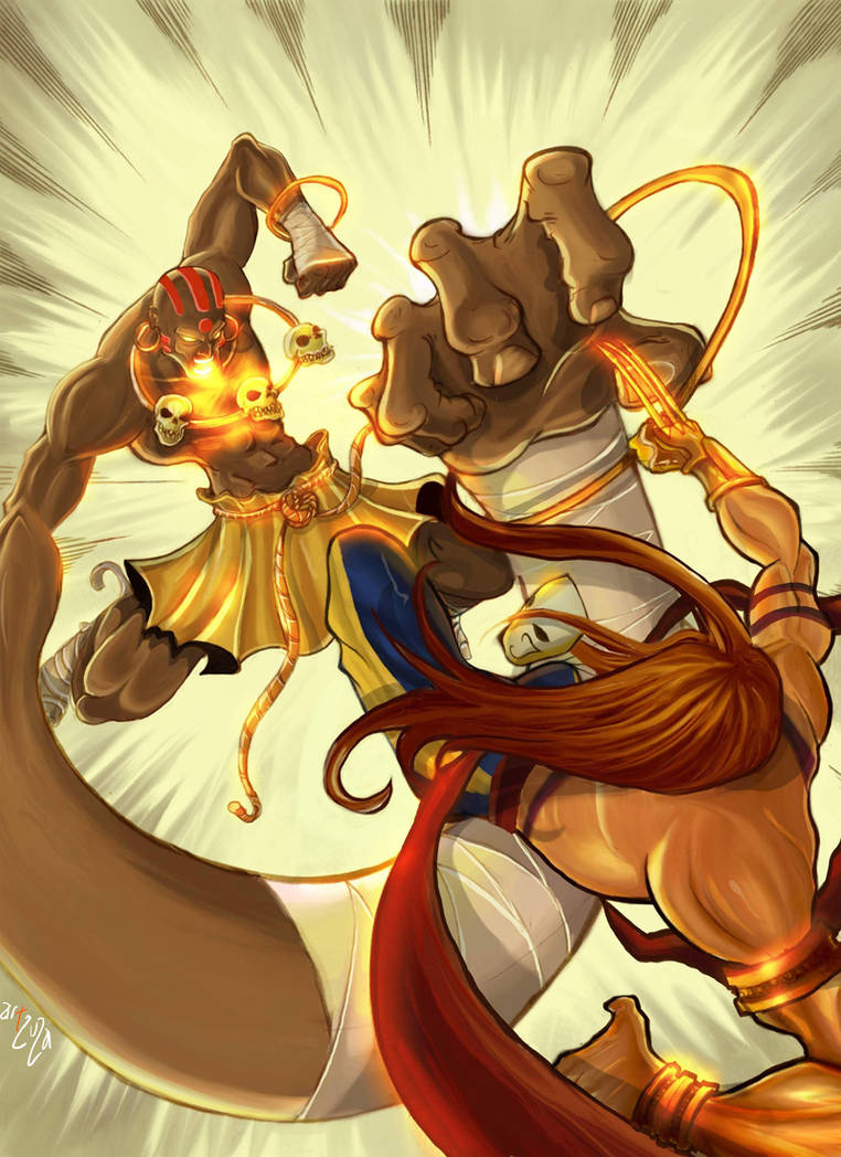 Street Fighter Dhalsim Vs Vega by Arzuza