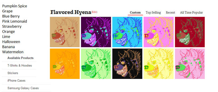 Flavored hyena