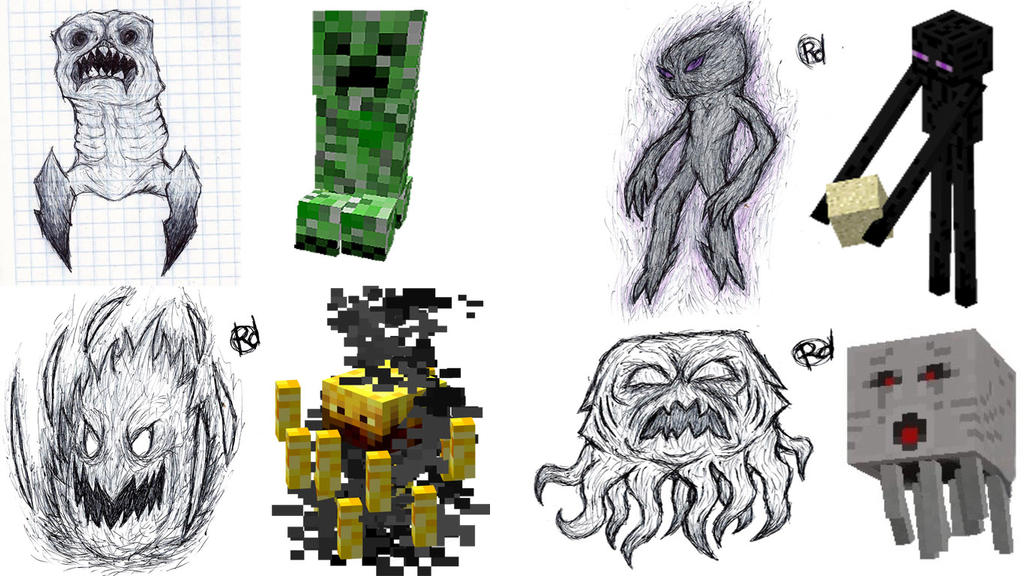minecraft mobs by goreth696 on DeviantArt