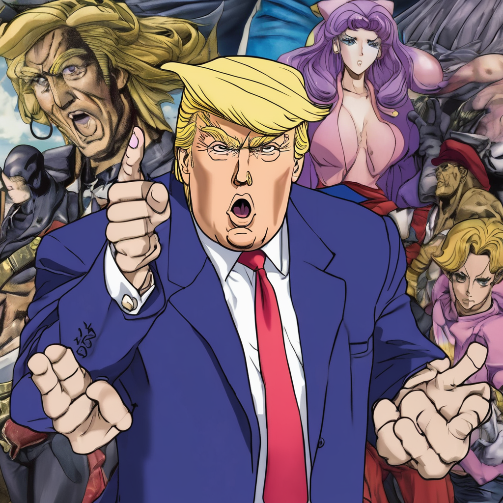 Donald Trump in Jojos Bizarre Adventures by FlavyLove55 on DeviantArt