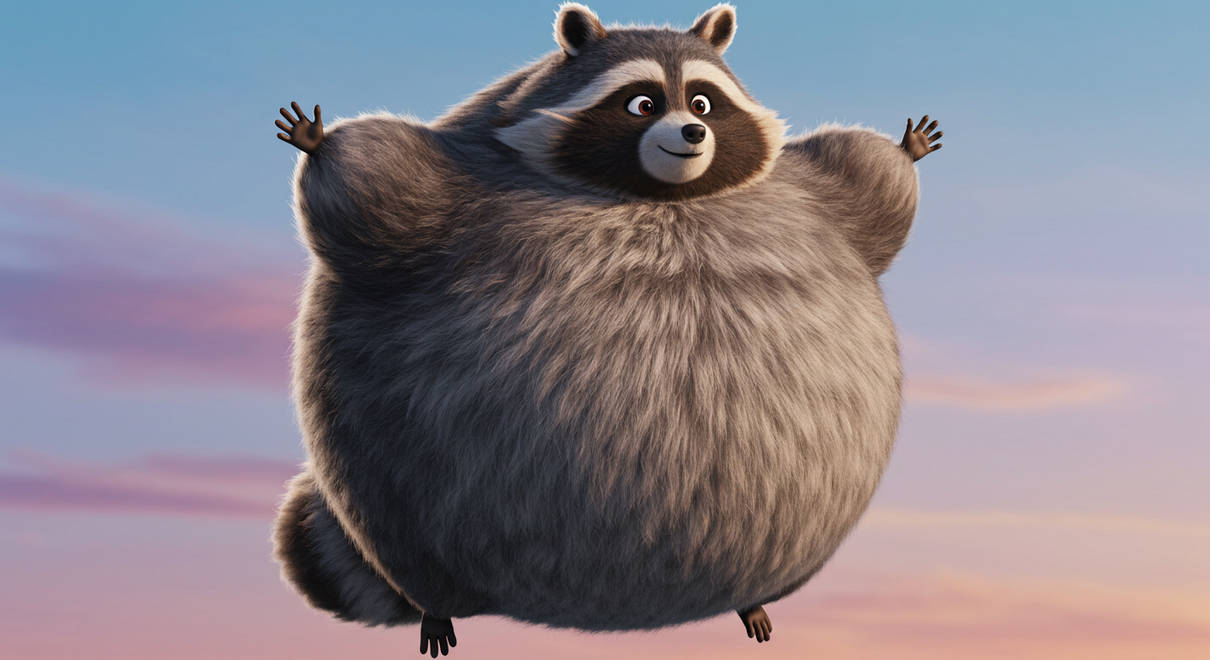 Inflated Raccoon by FlavyLove55 on DeviantArt