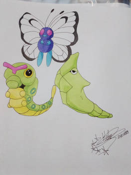 Caterpie/Metapod/Butterfree - Pokemon