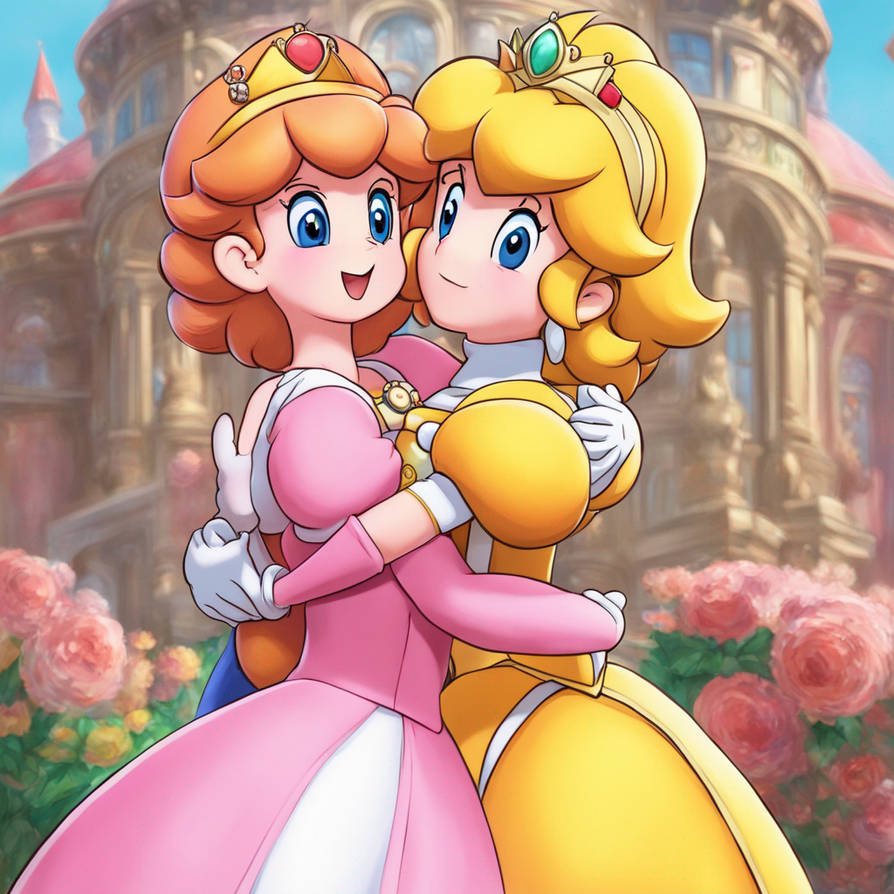 Wearing each others dresses!