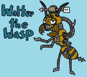 Walter the Wasp by Kriztian-Draws