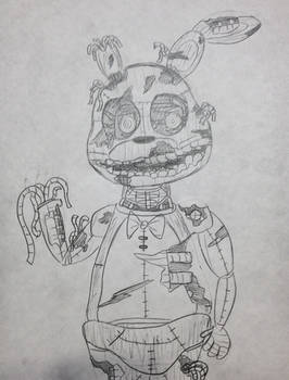 Golden Bonnie FnaF 3 (Quick Sketch)