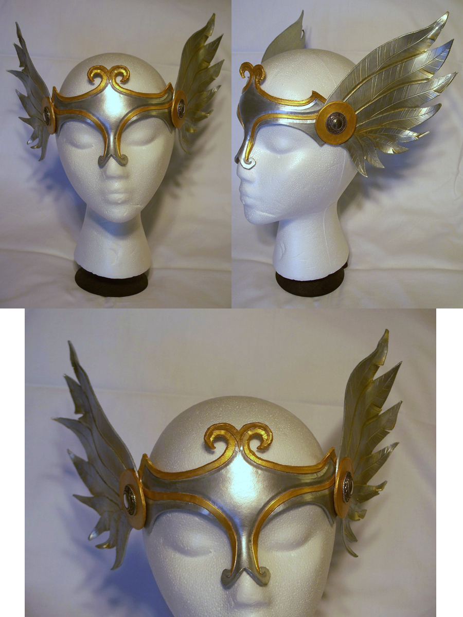 Silver and Gold Winged Valkyrie Circlet