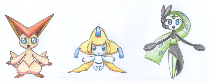 Victini, Jirachi, Meloetta