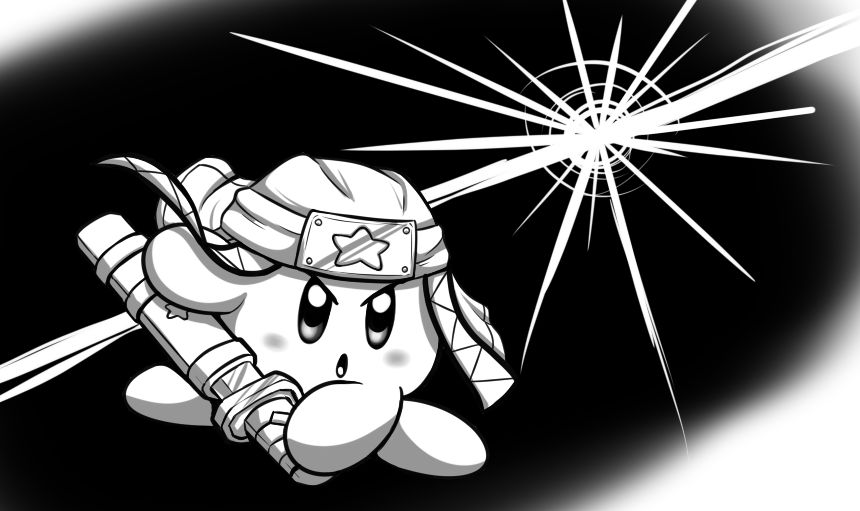 KirbyTober 6 - Ninja Kirby by Sol-Lar-Bink on DeviantArt