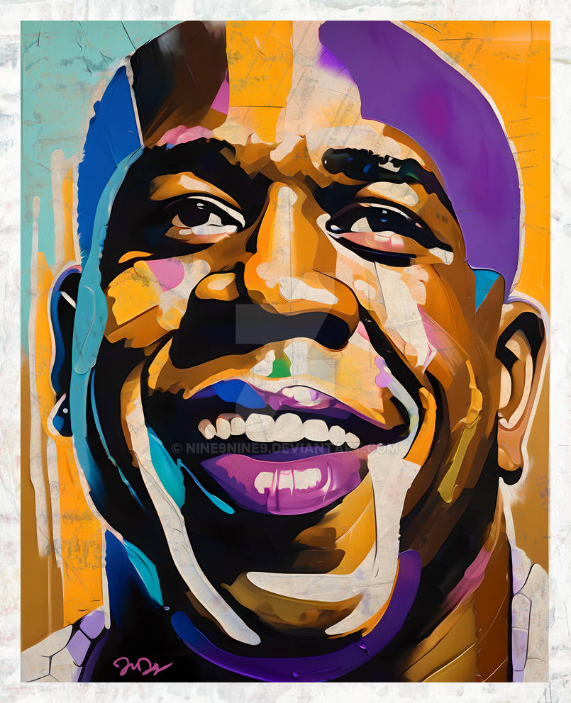 Magic Johnson Lettering Magic Johnson Street Poster by nine9nine9 on DeviantArt