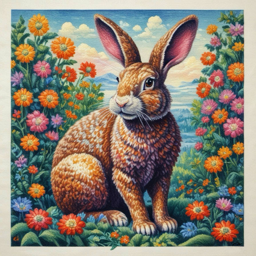 Spring Time Rabbit by nine9nine9 on DeviantArt