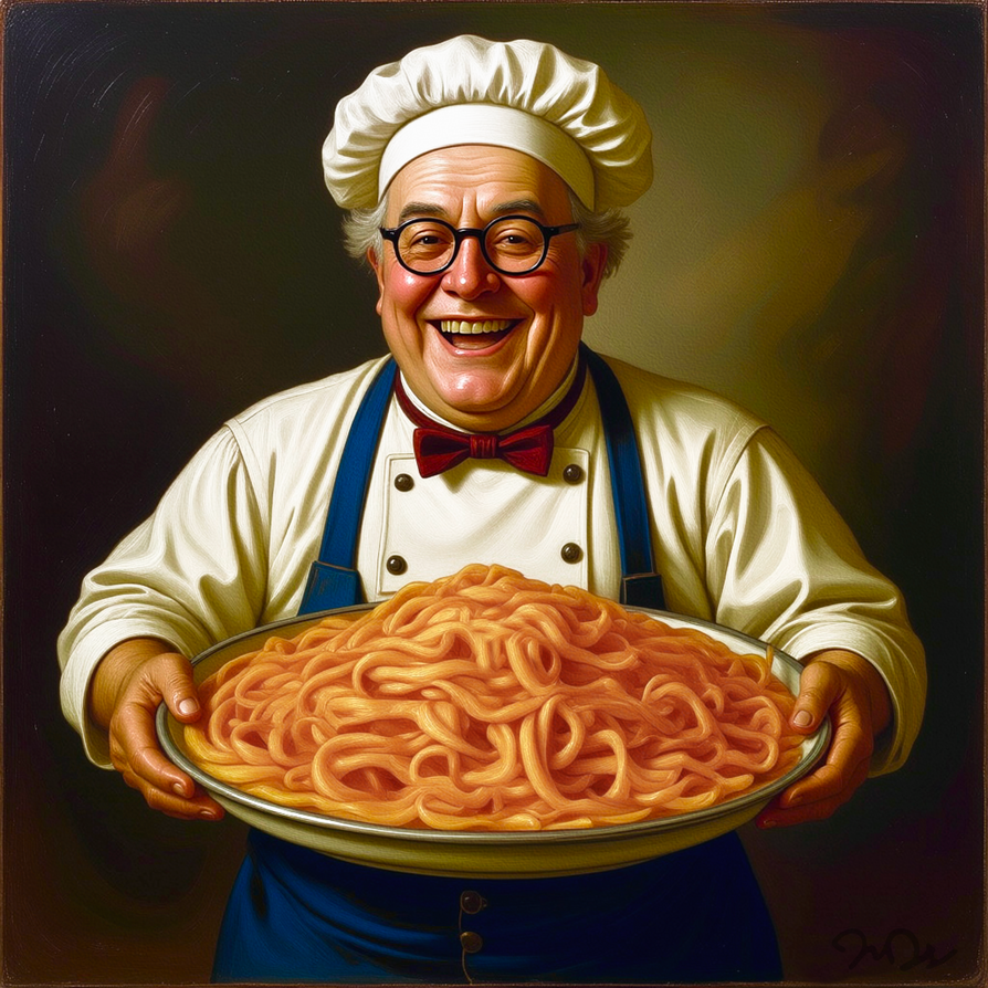 Anonymous Chef Smiling Chef With Spaghetti Plate by nine9nine9 on DeviantArt