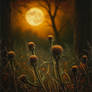 Ethereal Moonlit Thistles