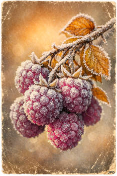 Frosted Berries On A Branch III