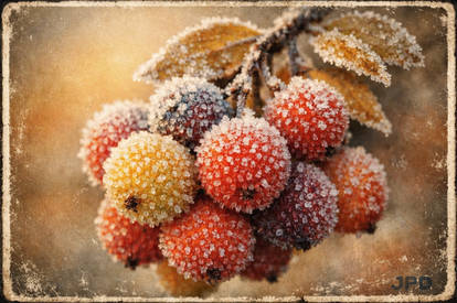 Frosty Branch Of Berries VII