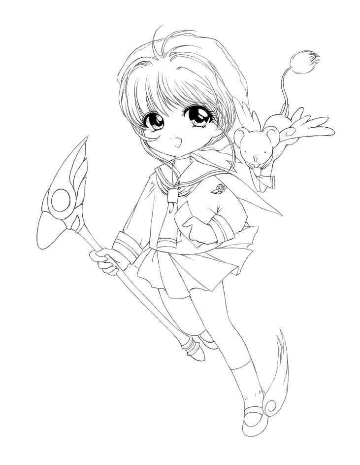 Cardcaptor Sakura lineart