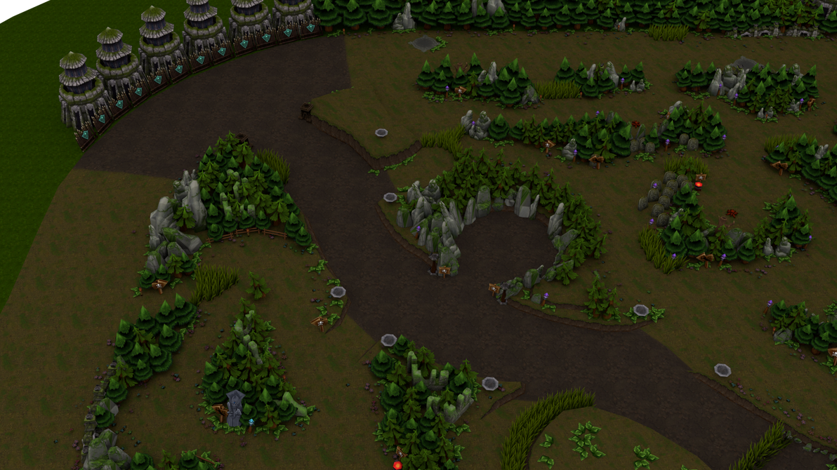 Old Summoner's Rift reconstruction more details by IvarGonza on DeviantArt