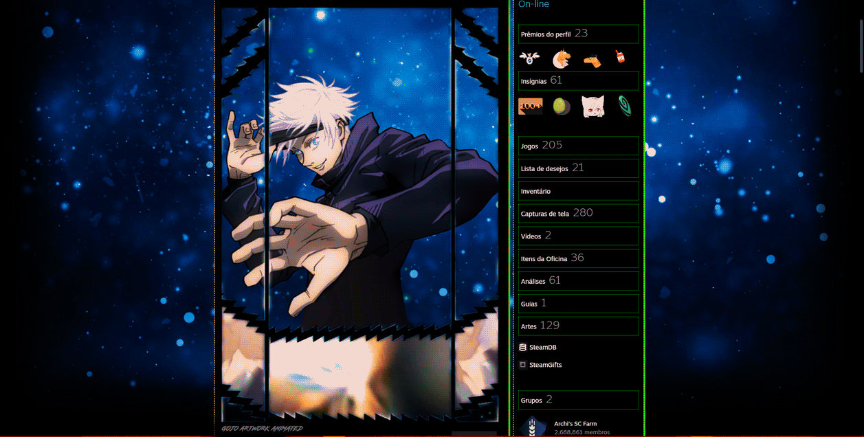 Gojo Animation Script GOJO ARTWORK ANIMATED - EDIT by masteronzinho on DeviantArt