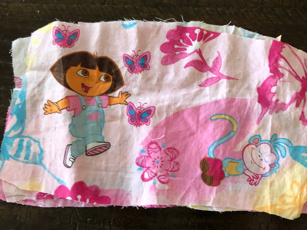 Vintage Dora The Explorer fabric with butterflies by Lalaloopsy2525 on ...