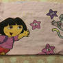 Handmade Dora purse with the finishing touch 