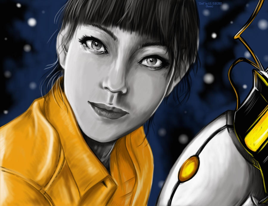 Chell 2v by SkmDron on DeviantArt