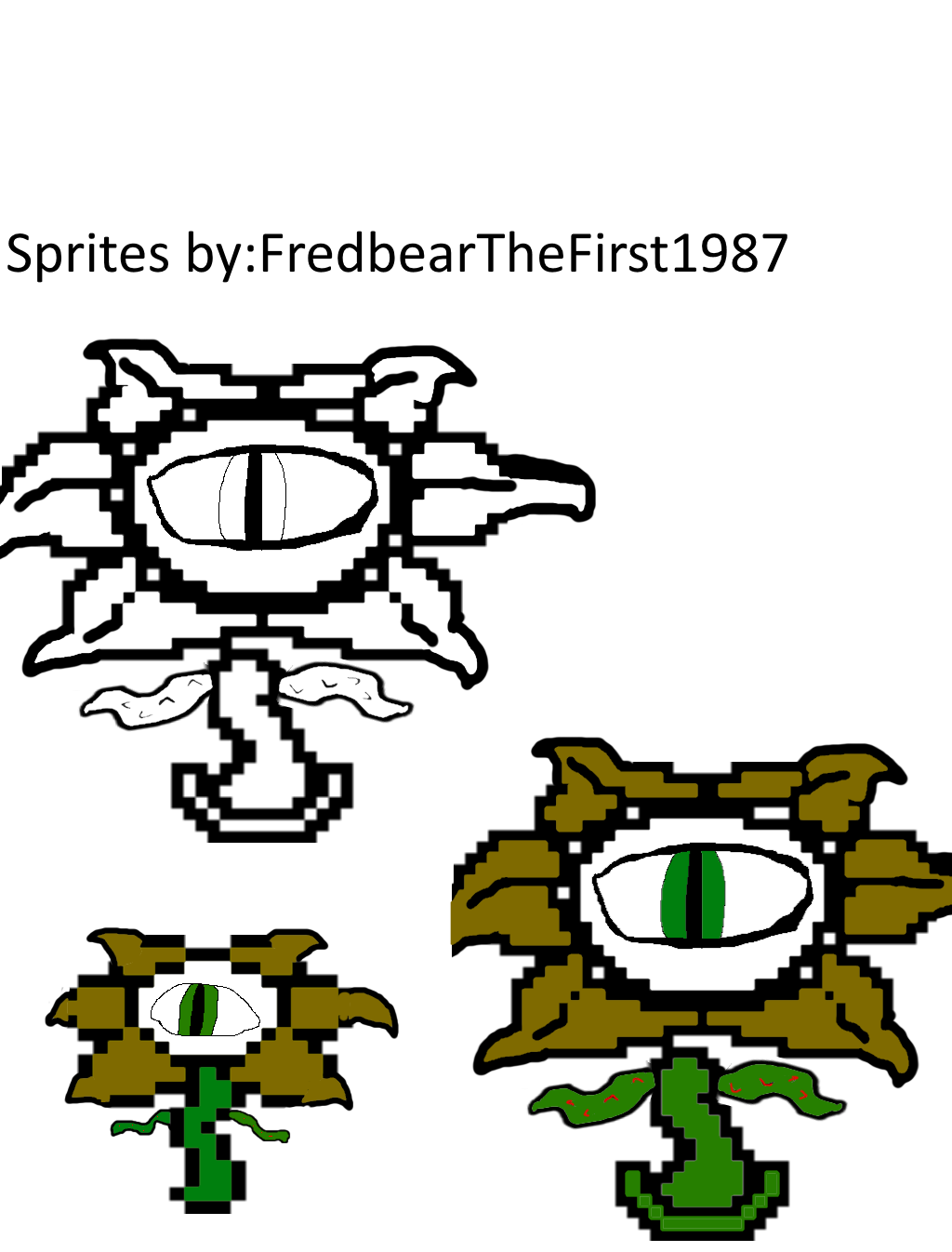 Undertale] Flowey Sprite sheet by Pongy25 on DeviantArt