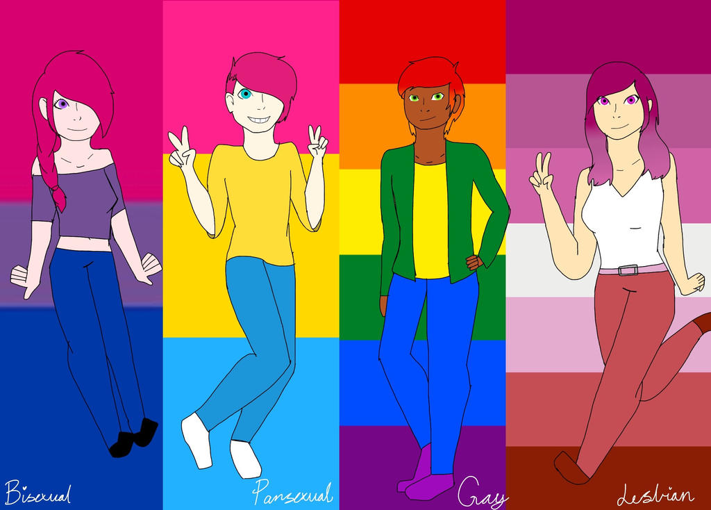Pride Humans Drawing Prideflags as humans by katysanimation on DeviantArt