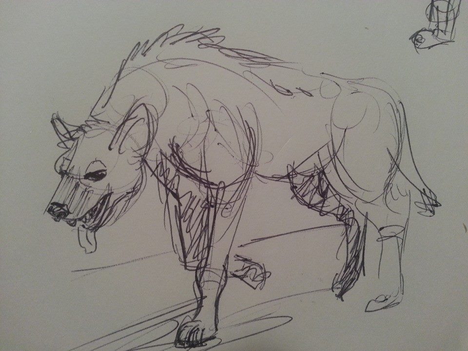 Late night hyena detail